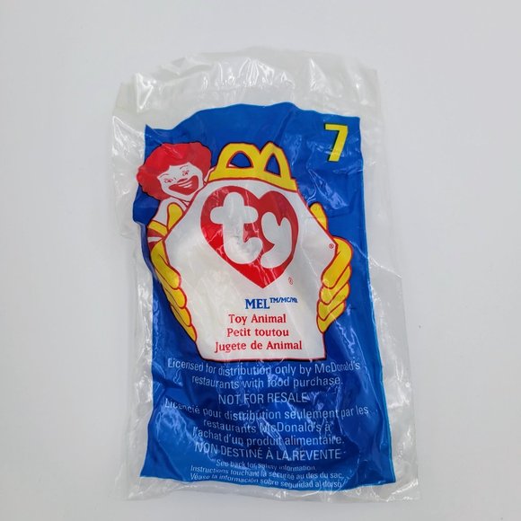 Mel The Koala #7 McDonald’s Toy Retired 1998 New Sealed TY Teenie Beanie Babies - Picture 3 of 7